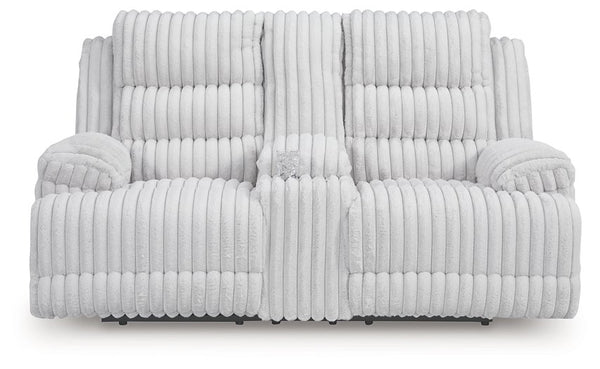 Rhines Falls Power Reclining Loveseat with Console