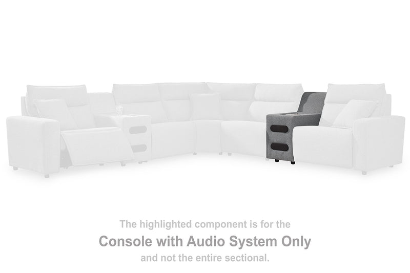 Modmax Reclining Sectional with Audio Console