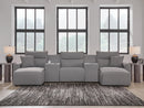 Modmax II Power Reclining Sectional with Chaise and Consoles