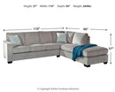 Altari Sleeper Sectional with Chaise - MKH Liquidation & Surplus (Cleveland, OH)
