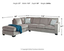 Altari Sleeper Sectional with Chaise - MKH Liquidation & Surplus (Cleveland, OH)