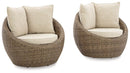Danson Swivel Lounge with Cushion (Set of 2) - MKH Liquidation & Surplus (Cleveland, OH)