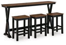 Wildenauer Counter Height Dining Table and 3 Barstools Set - MKH Liquidation & Surplus (Cleveland, OH)