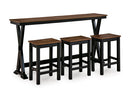 Wildenauer Counter Height Dining Table and 3 Barstools Set - MKH Liquidation & Surplus (Cleveland, OH)