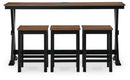 Wildenauer Counter Height Dining Table and 3 Barstools Set - MKH Liquidation & Surplus (Cleveland, OH)