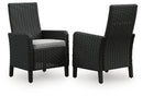 Beachcroft Outdoor Arm Chair with Cushion (Set of 2)