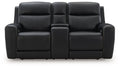 5Z-Comfort Power Reclining Loveseat with Console - MKH Liquidation & Surplus (Cleveland, OH)