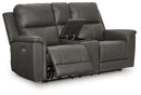Bleckley Power Reclining Loveseat with Console - MKH Liquidation & Surplus (Cleveland, OH)