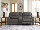 5Z - Pittson Power Reclining Sectional Loveseat with Console - MKH Liquidation & Surplus (Cleveland, OH)