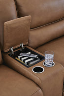 DeepWakes Reclining Sectional with Storage Console - MKH Liquidation & Surplus (Cleveland, OH)
